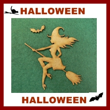 Formas de Madera  que celebrar Halloween 
